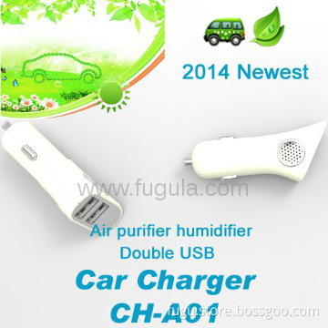 Efficiency Dual Usb Car Charger with Perfume Scent